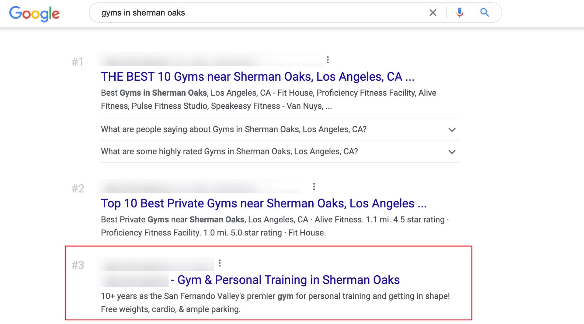 Gym SEO