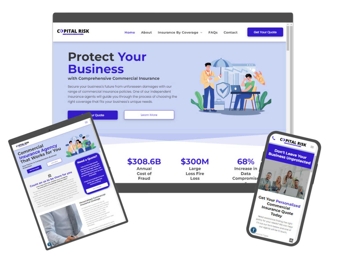 The Business Theory Insurance Agency Website Design