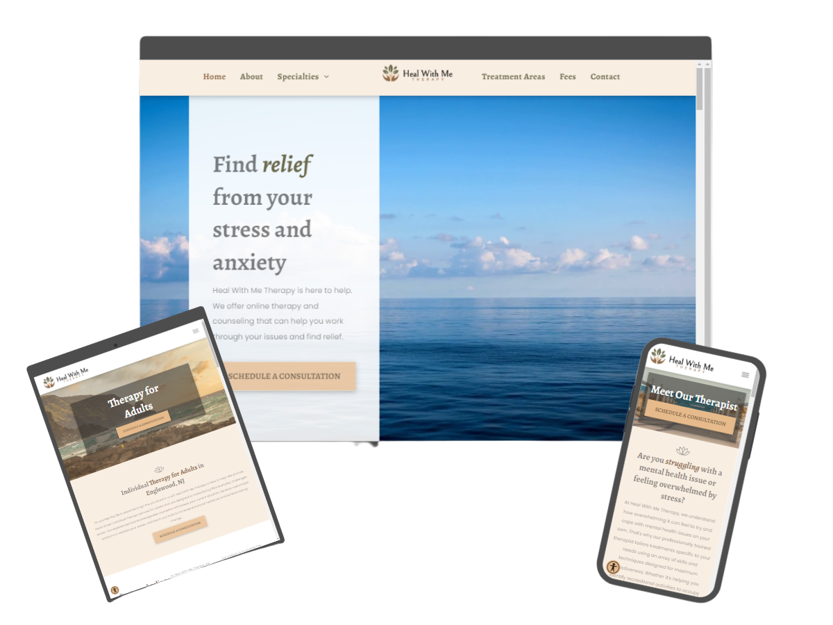 The Business Theory Therapist Website Design