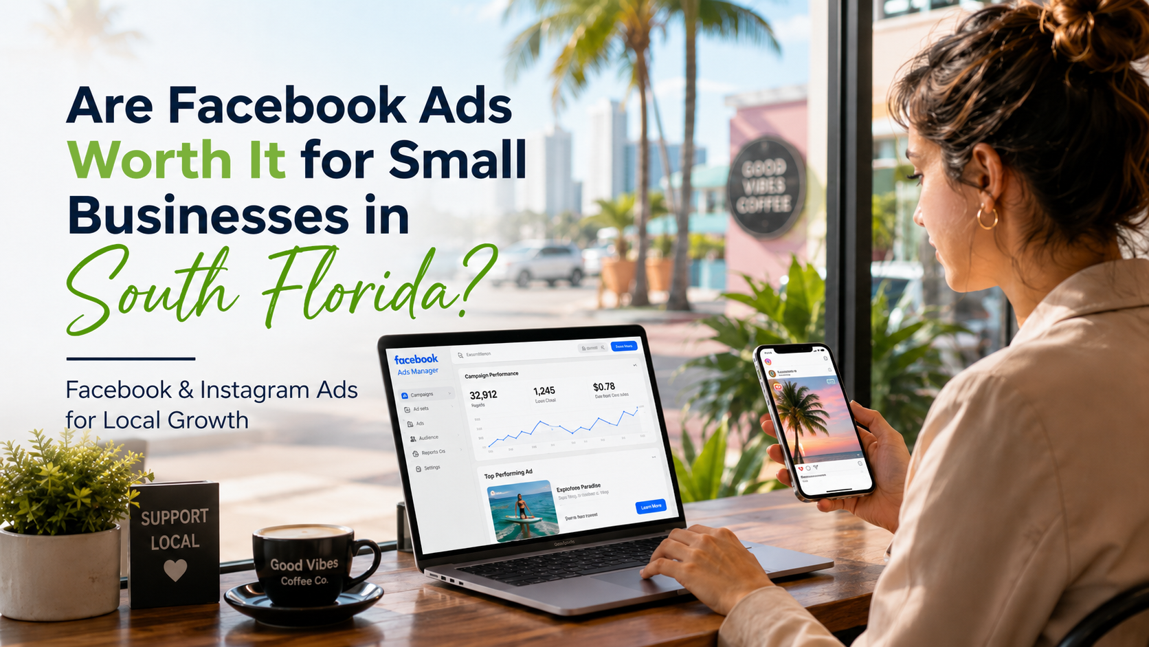 Facebook and Instagram ads for South Florida small businesses