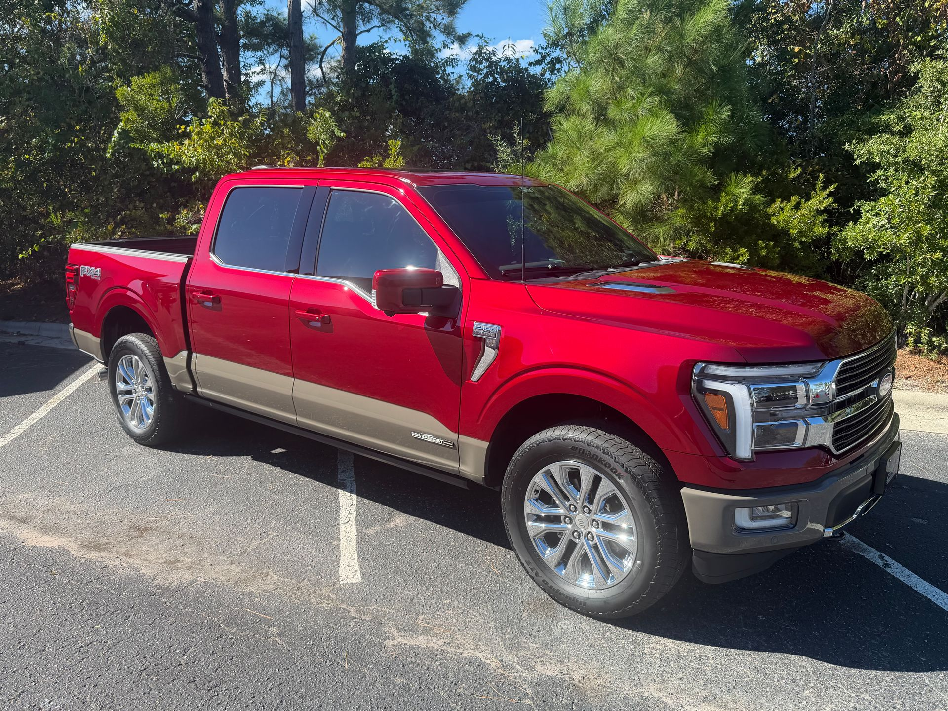 Red 2026 Ford F150 King Ranch with Feynlab Ceramic V3 coating and SunTek CIR tint