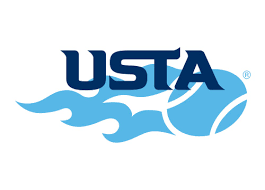 Logo for USTA, a tennis organization, features