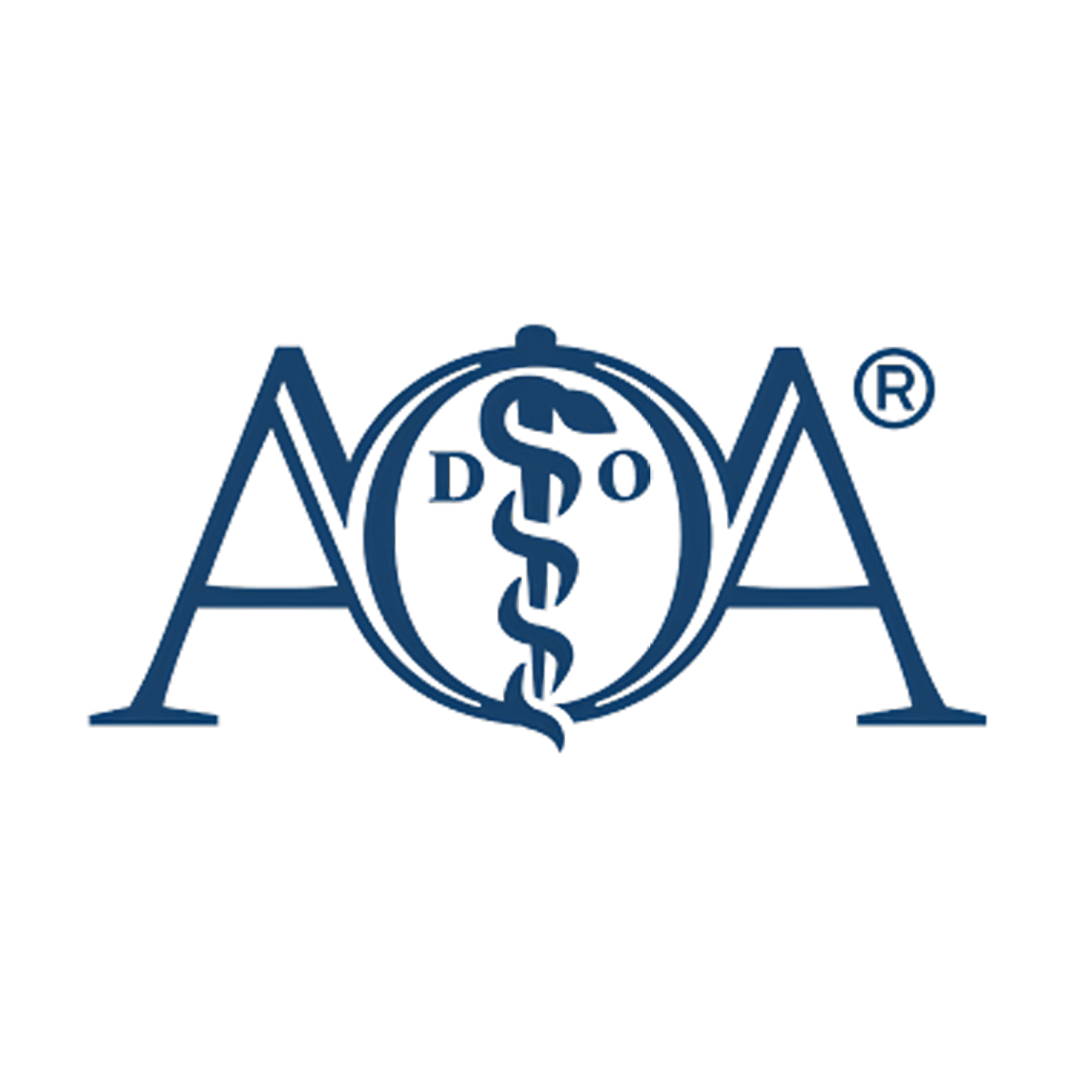 AOA logo: Blue letters 