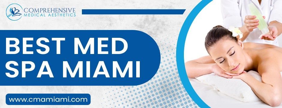 Ad banner for a Miami med spa, text: 