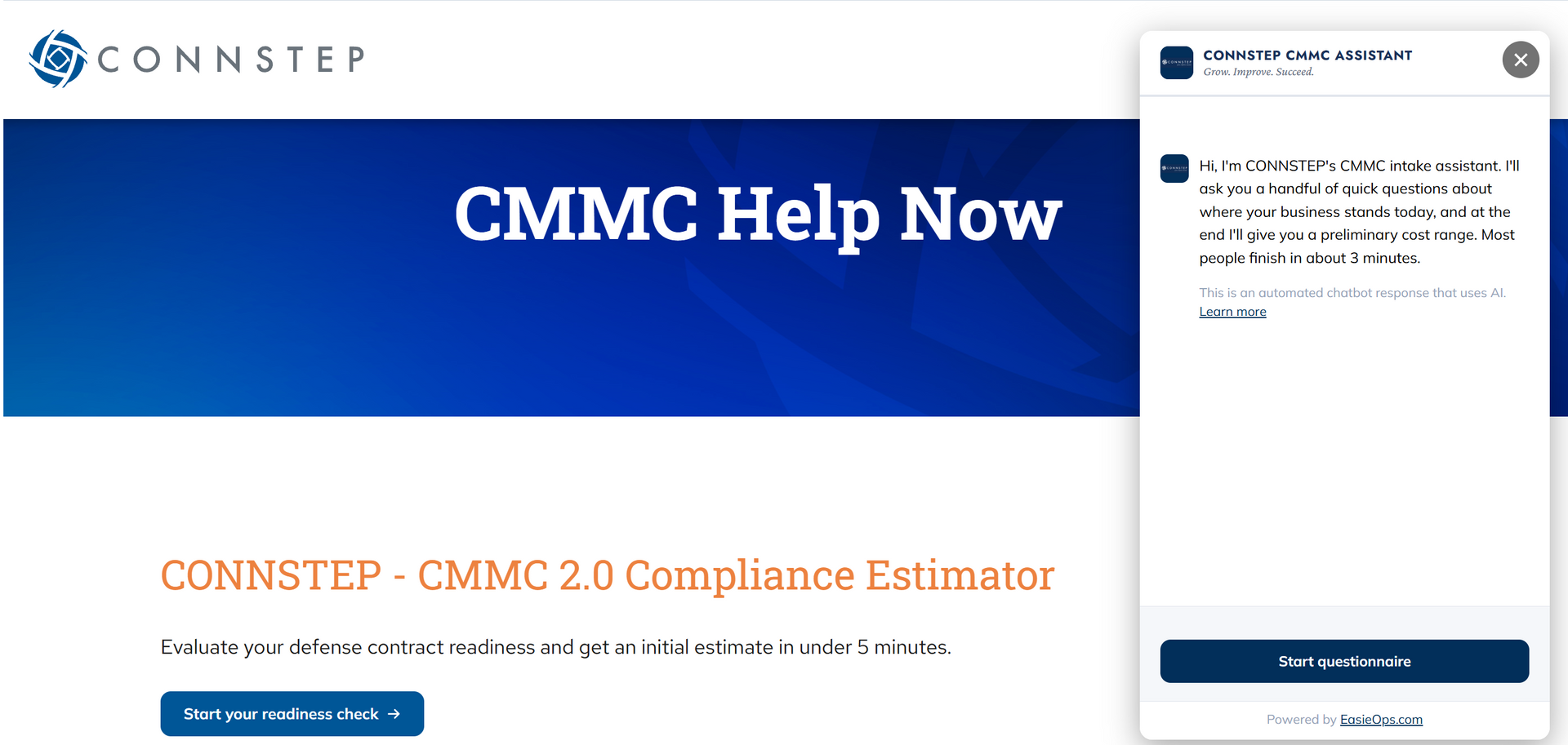 Screen shot of CONNSTEP C