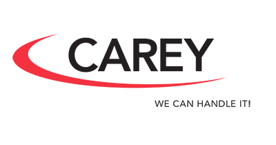 Logo for Carey. The word 