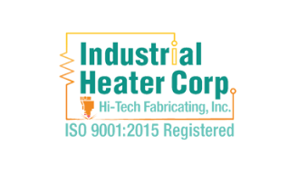Logo for Industrial Heater Corp.: text within a box with an electrical element, 