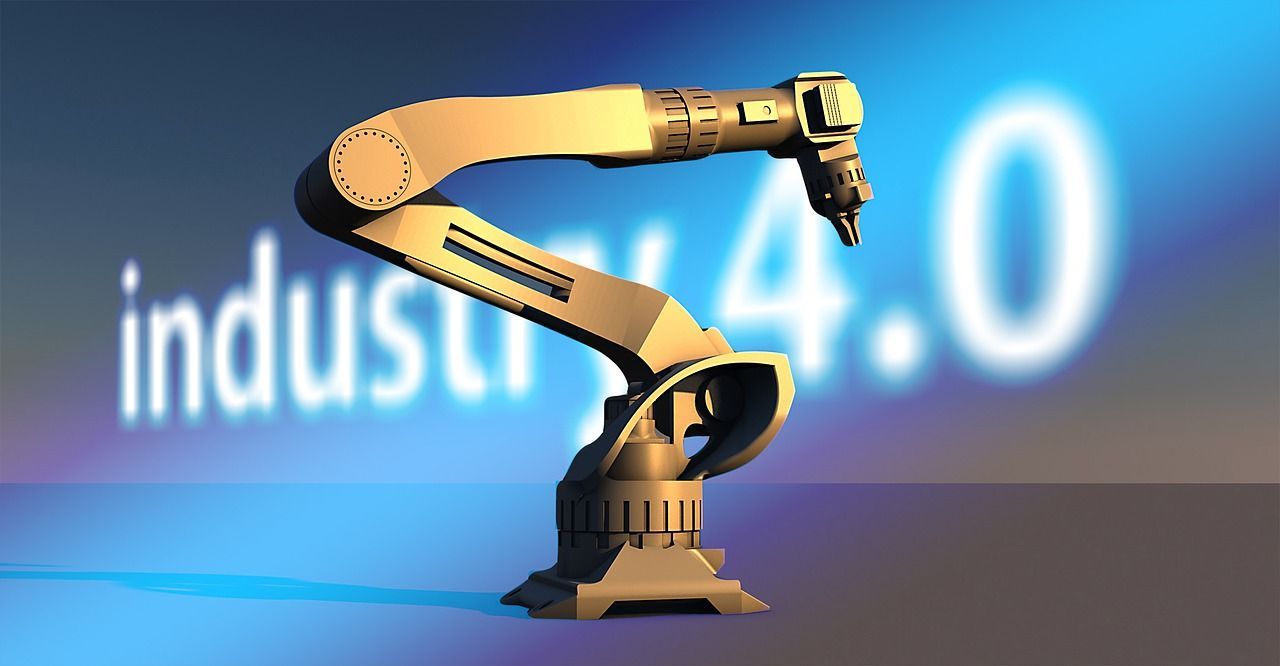 Robotic arm in front of