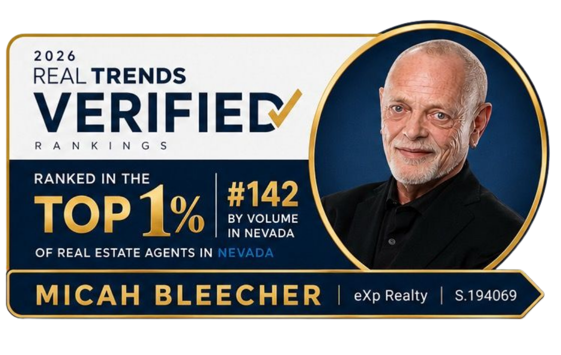 Micah Bleecher | Top 1% • #142 in Nevada | Real Trends Verified Production Micah Bleecher | Top 1% • #142 in Nevada | Real Trends Verified Production
