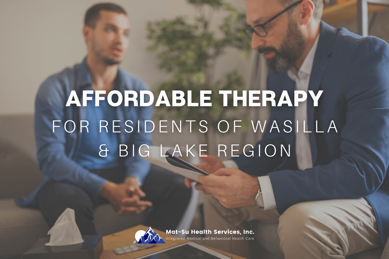 Man in Flannel talking to therapist
