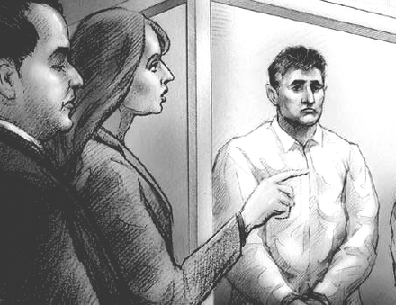 Courtroom Sketch Riaz Timol