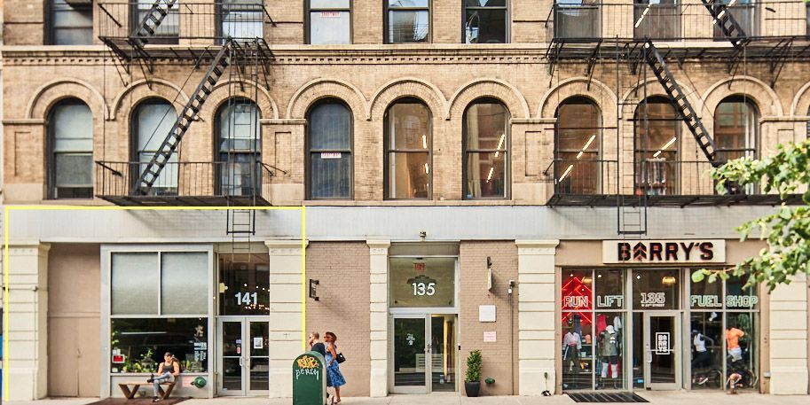 Learn More Storefront in Chelsea Loft Building