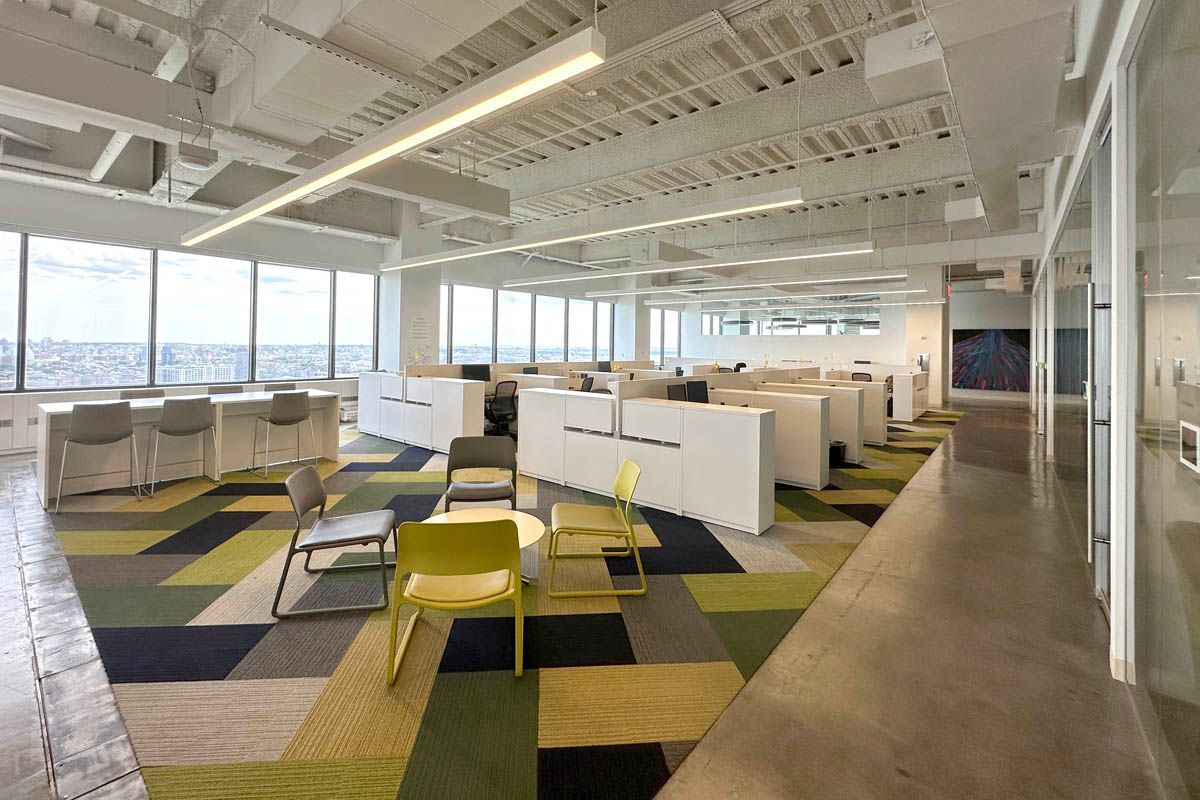 Open Plan Desking with Extensive Views