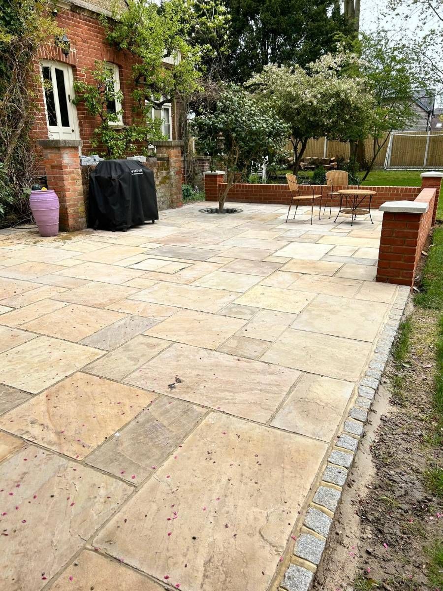 Large Paved PAtio in Datchet, Berkshire