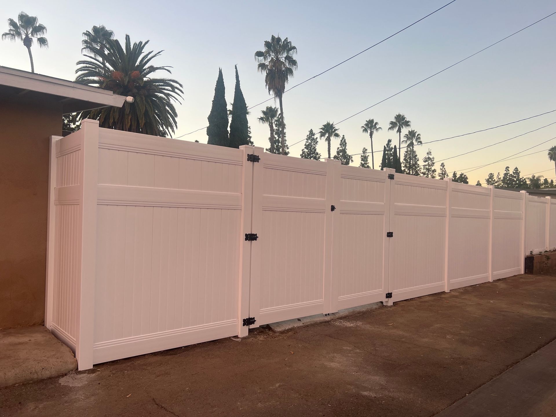 Vinyl fences