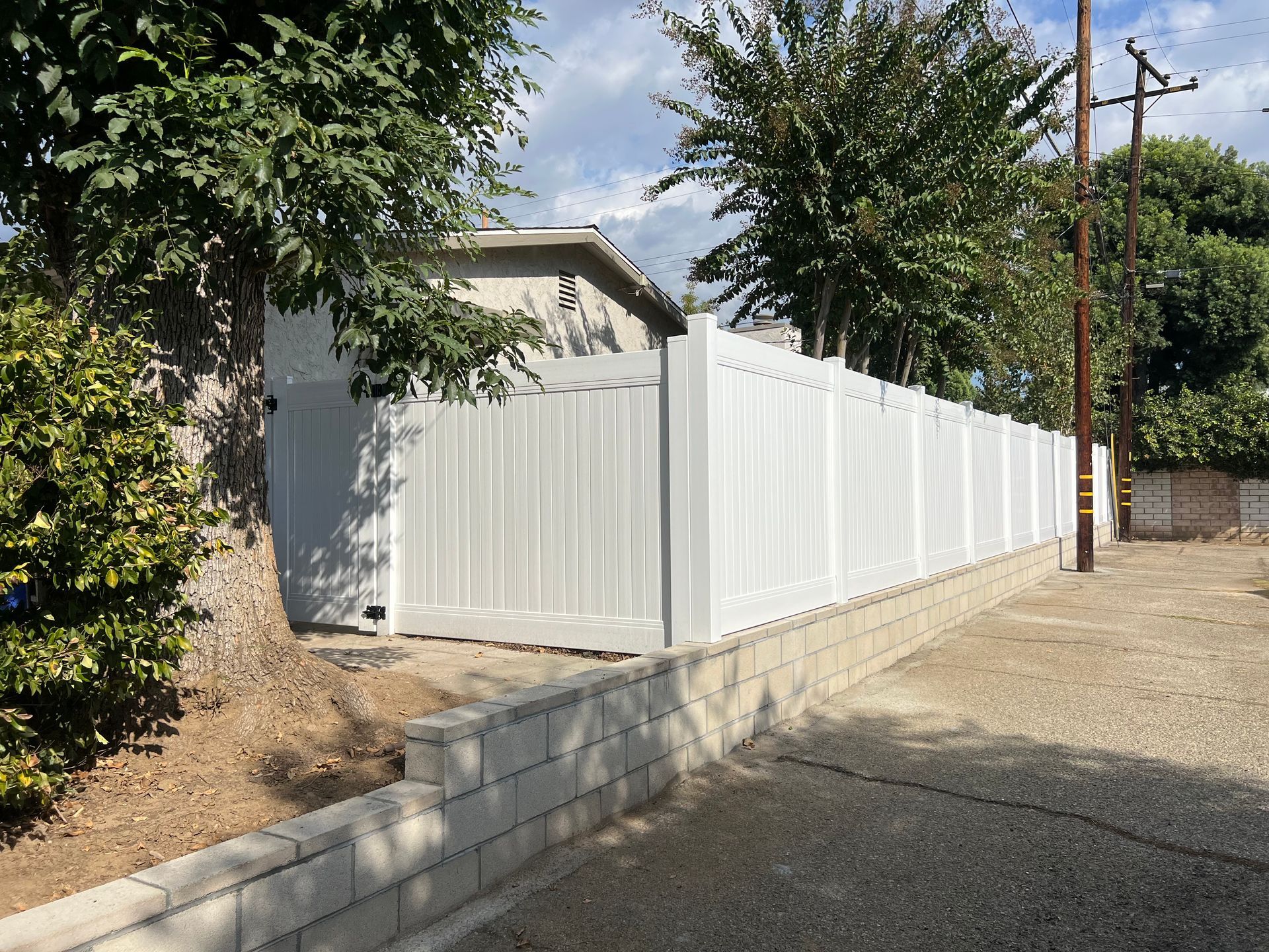 Vinyl fences