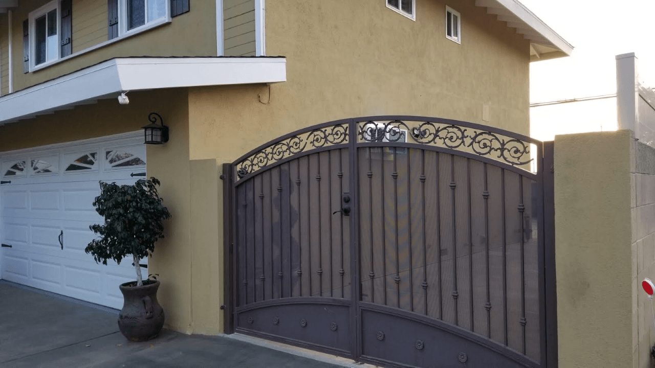 Wrought iron gates