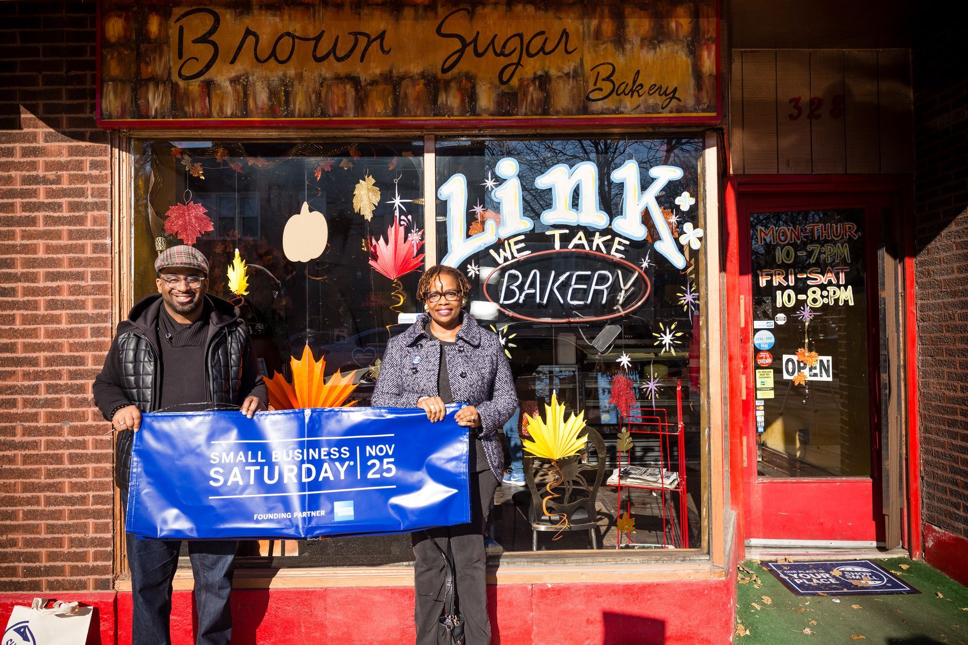 Small Business Saturday Photo at Brown Sugar Bakery