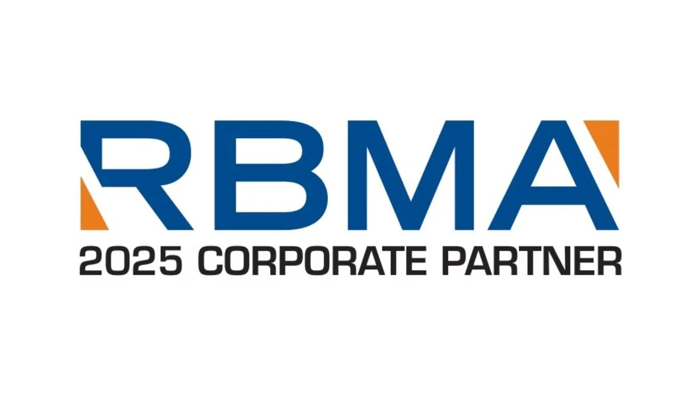 RBMA 2025 Corporate Partner logo in blue and orange text