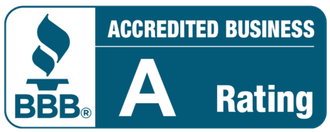 Better Business Bureau logo with blue stylized “B” and black text