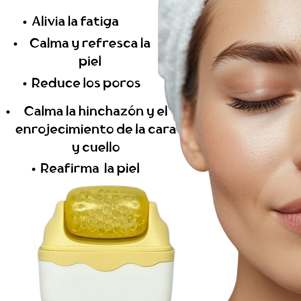 Masajeador Rodillo Facial Ice Roller Skin Care Hieloterapia