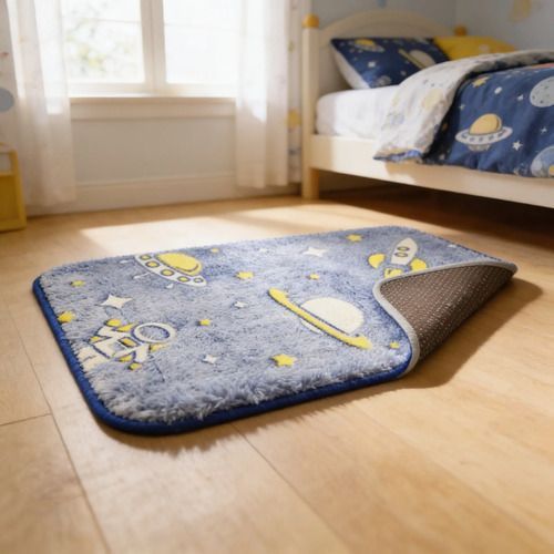 Alfombra Luminosa Infantil Estampada Antideslizante 60 X 40 cm
