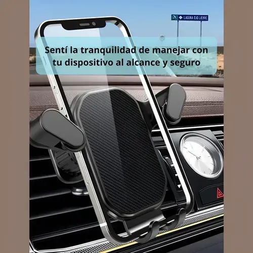 Soporte Celular 360 Giratorio Holder Auto Universal Portátil_Agarre mecánico