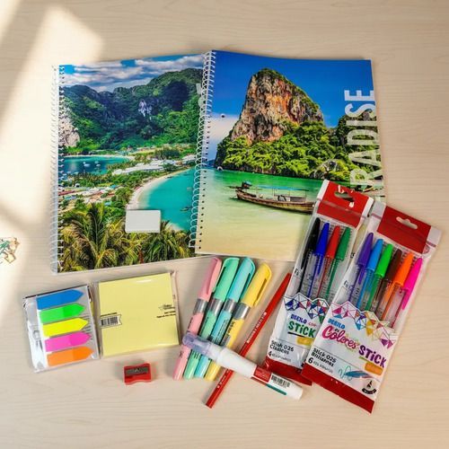 Kit Set Combo Escolar Secundario Universitario Rayado 18 Piezas