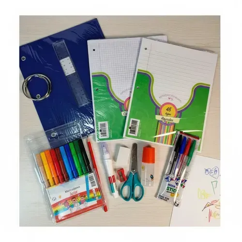 Kit Set Combo Escolar Primaria Nivel Inicial 2ciclo 13piezas