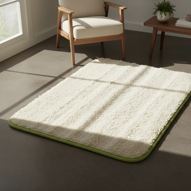 Alfombra Decorativa Moderna Natural 60x35 Cm Antideslizante