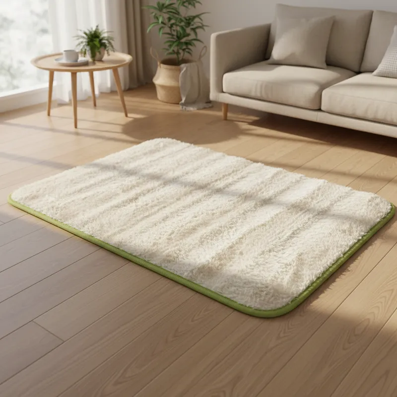 Alfombra Decorativa Moderna Natural 60x35 Cm Antideslizante