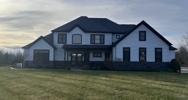 Roofline before holiday light installation