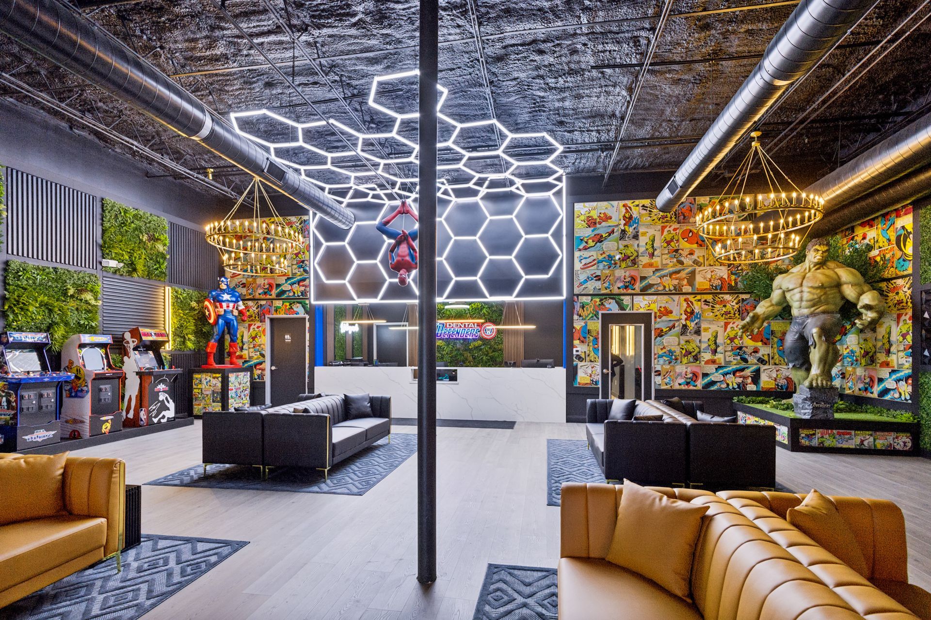 Dental Defenders - Lewisville - Lobby - Arcade- Spider-Man