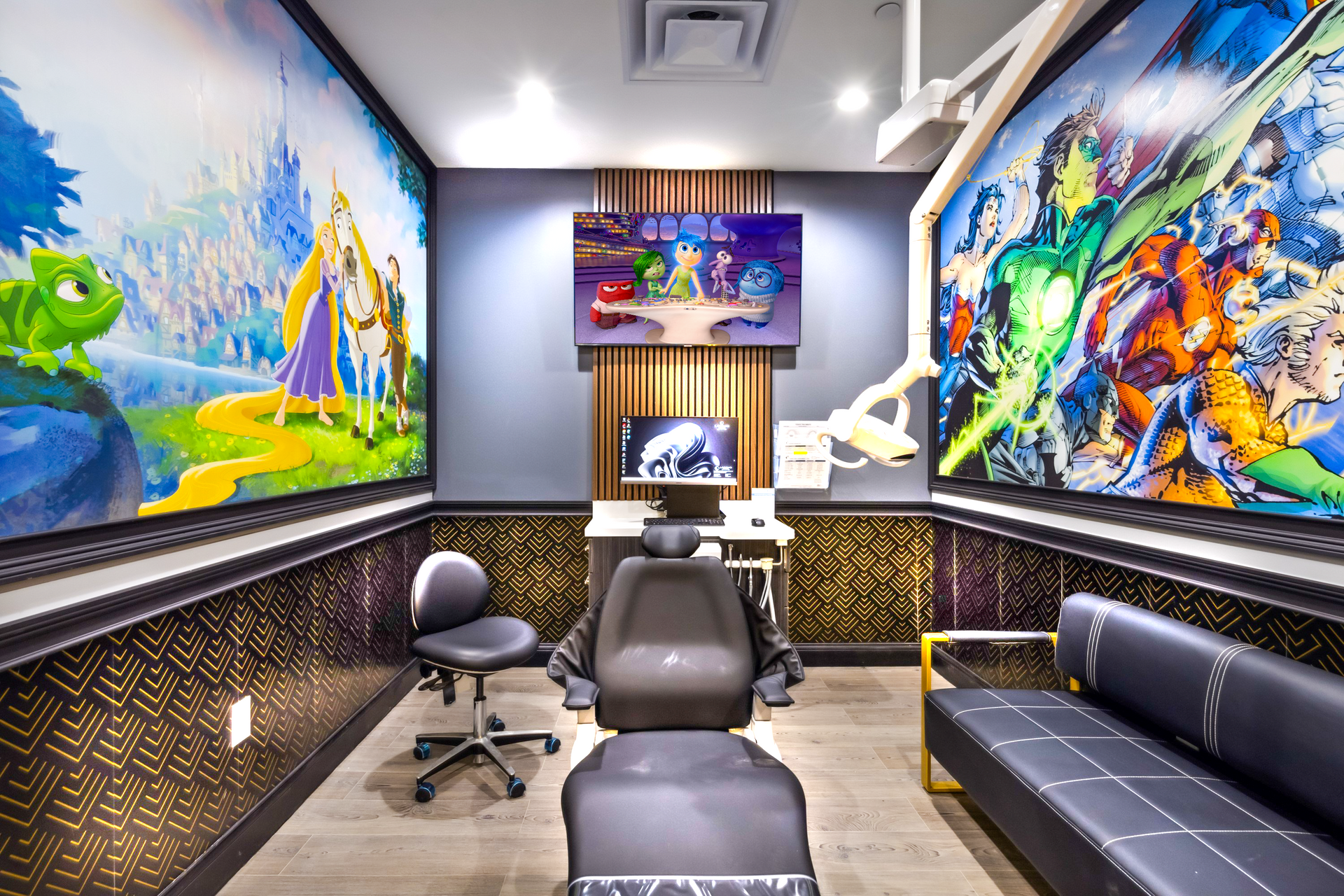 Dental Defenders - Lewisville - Lobby - Arcade-Treatment-Room