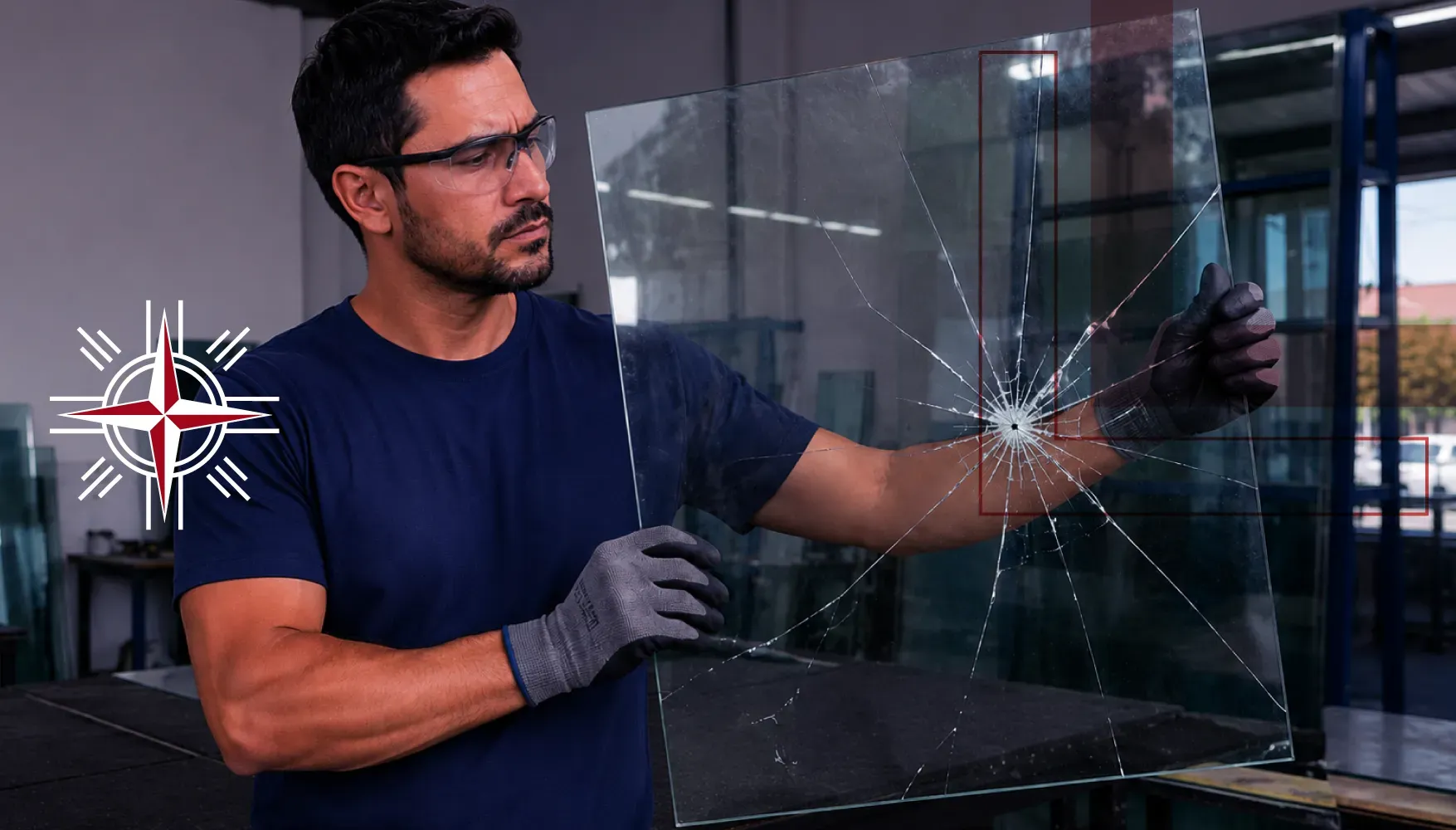 Homem que não conhece especificação de vidro em obras
