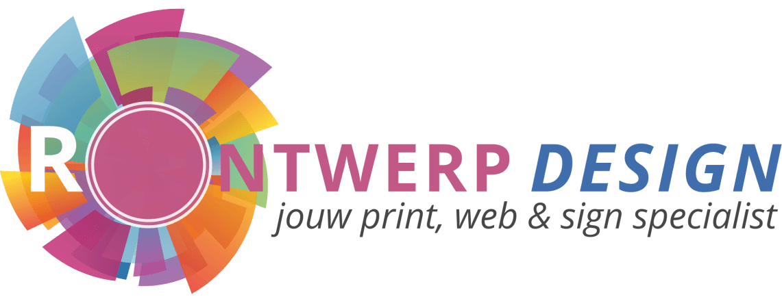 Een kleurrijk logo voor een bedrijf genaamd ontwerp design