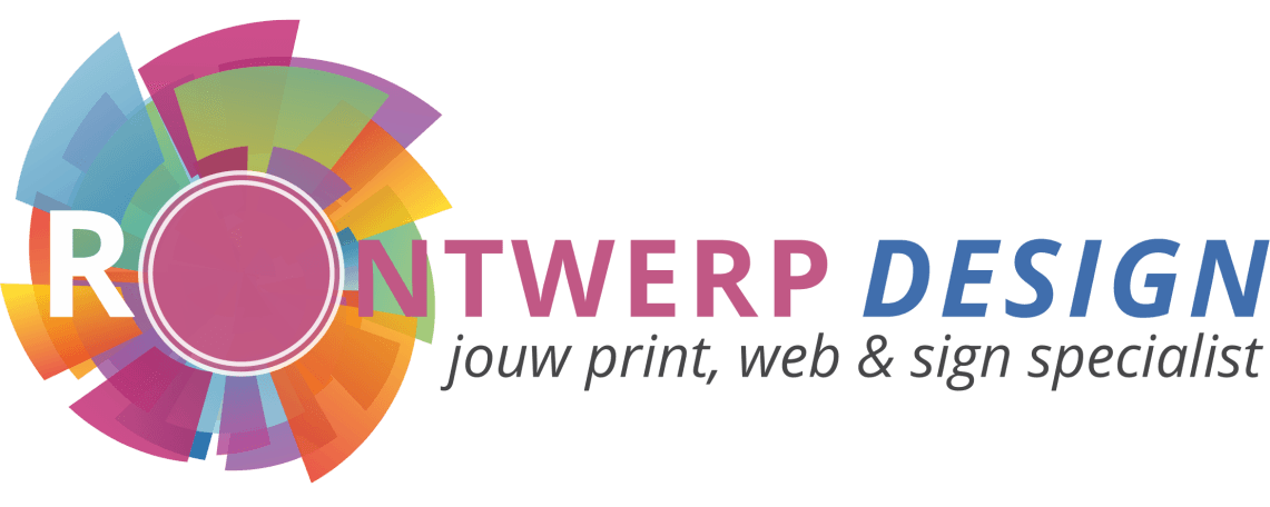Een kleurrijk logo voor een bedrijf genaamd ontwerp design
