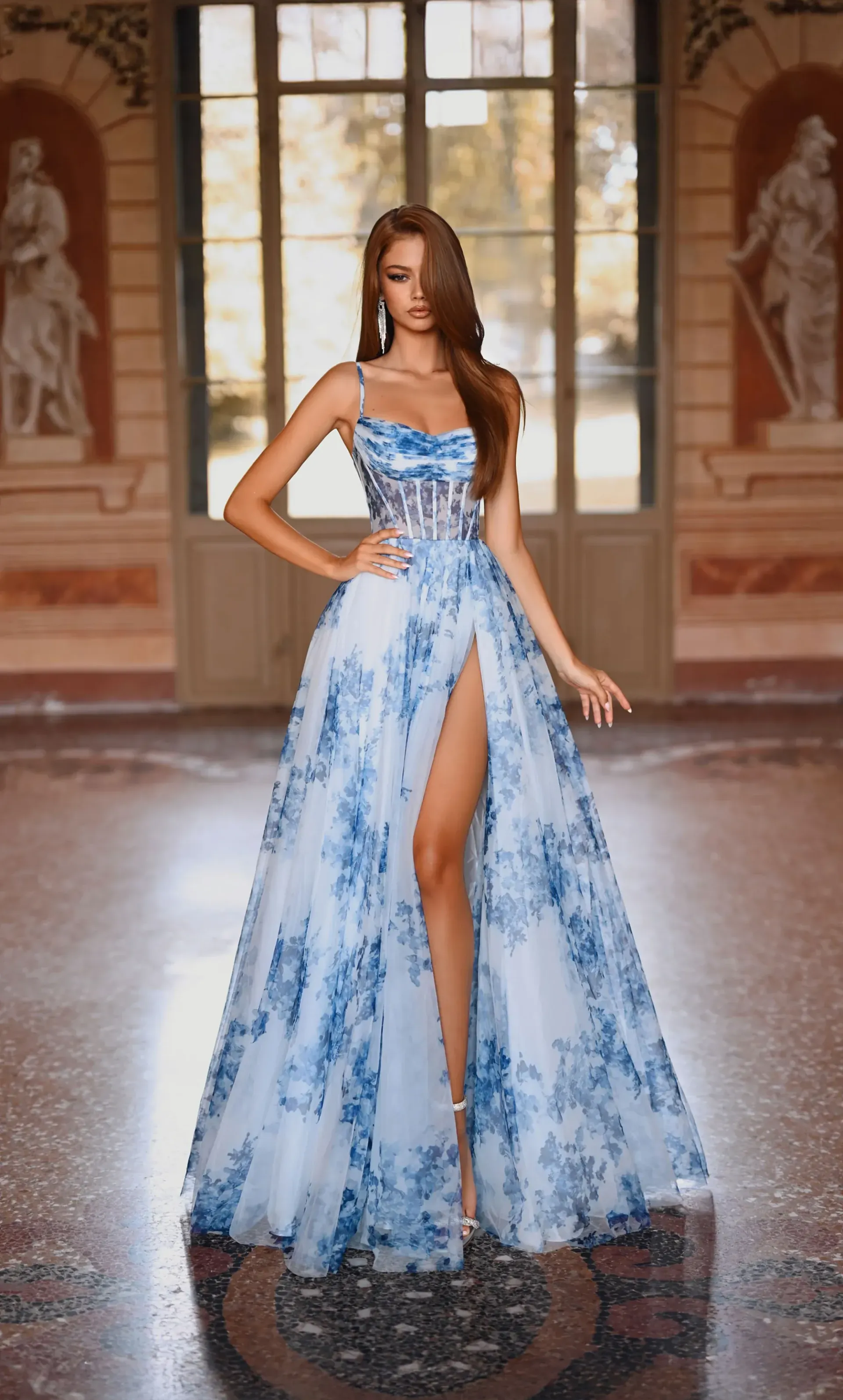Sizes Available: 000-32
Formal Wear, Long, Lace-glitter Tulle, Strapless, A-line, Lace-up Back, Corset Dress, Front Slit, Floral Lace Appliques
Dress Categories: Prom Dresses, Pink Prom Dresses, Corset Dresses
Alyce Paris
Formal Dress: 61536. Long, Strapless, A-line, Lace-up Back