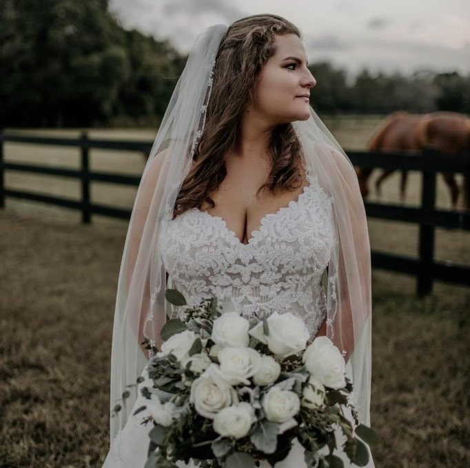wedding store, wedding dresses, wedding gowns, wedding dresses near me, wedding gowns near me, simple wedding dresses, affordable wedding dresses, trendy wedding dresses, Nikki's Glitz and Glam, White Magnolia, Truly Forever Bridal, AB2B Bridal, bridal dresses, bridal dresses near me, veils near me, off the rack wedding dresses, fingertip veils, cathedral wedding veils, lace dresses, crepe wedding dresses, wedding ball gowns, fit and flare, aline dresses, white dresses, cream dresses, ivory dresses