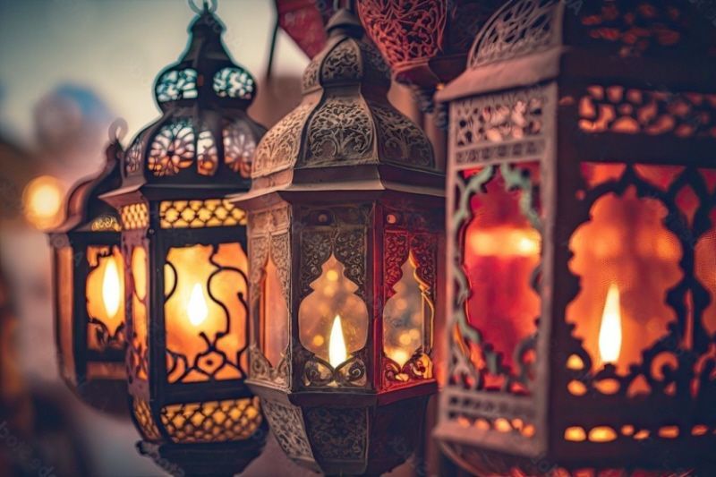 Three Boho Moroccan Party Lanterns