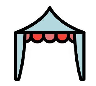Illustration of a canopy tent