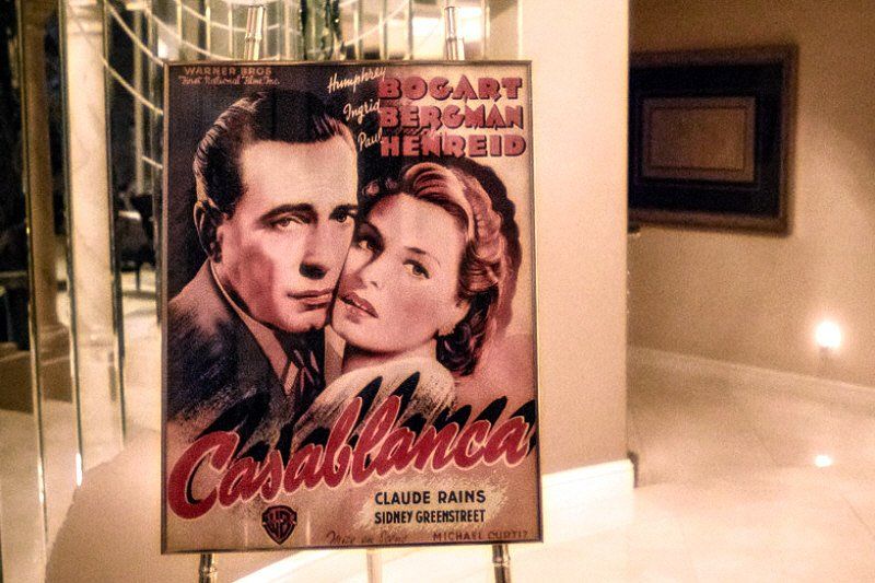 Adult Social Event Casablanca theme movie poster decoration
