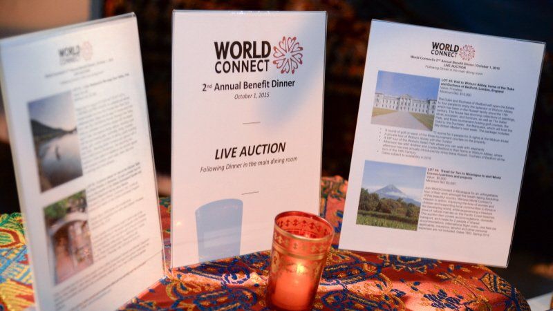 Galas and fundraising Moroccan themed event auction with silent auction materials