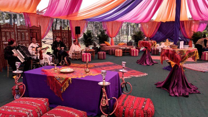 Hookah Lounge Moroccan Bar Tables