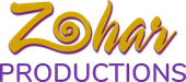 Logo for Zohar Productions: Yellow script
