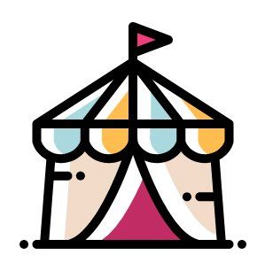 Illustration of party tent