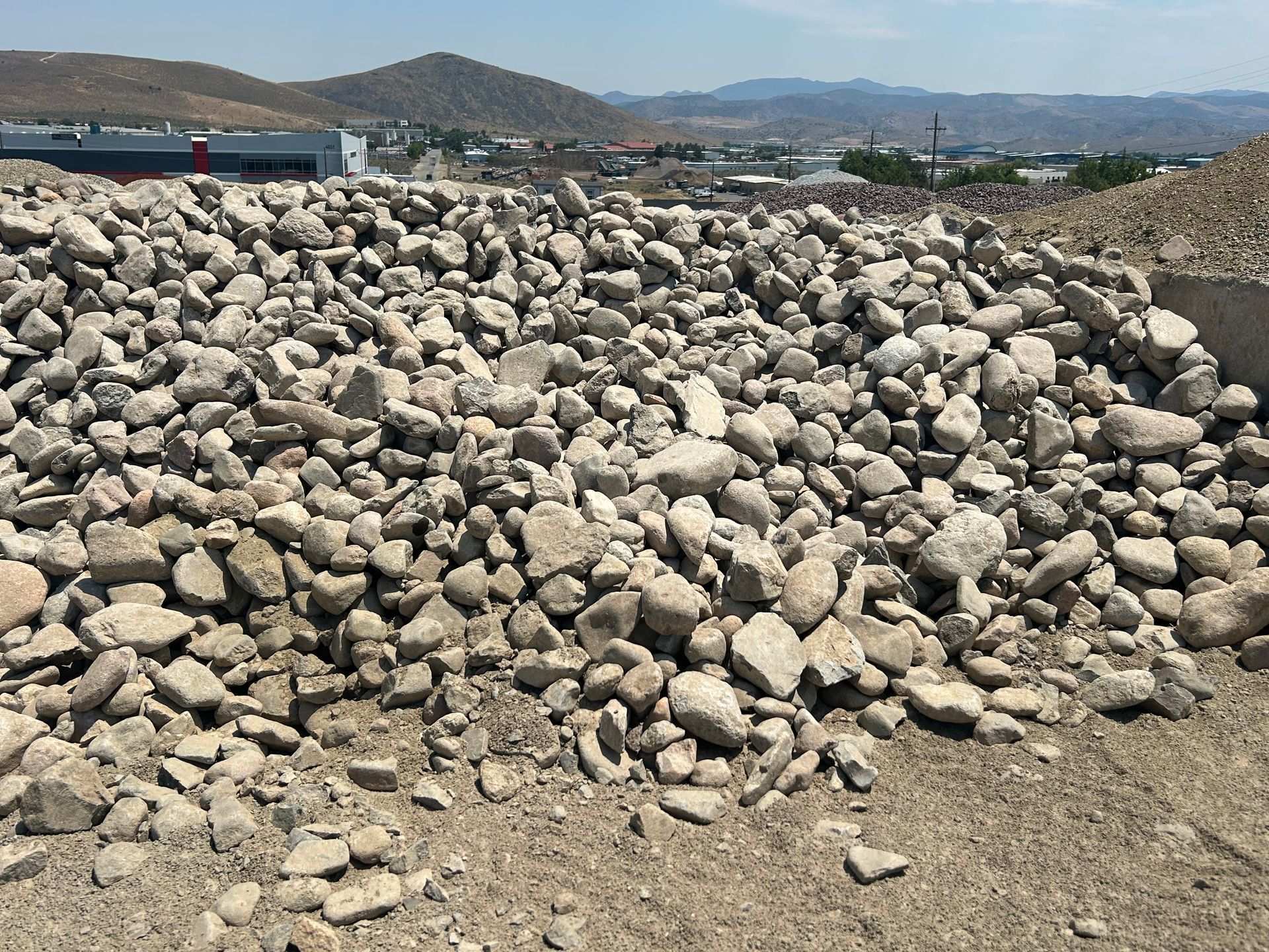 3" x 12" Semi-round River Rock