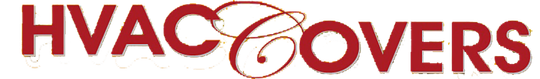 HVAC Covers logo with red and black text and a stylized red script icon