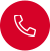 White telephone handset icon centered on a solid red circular background.