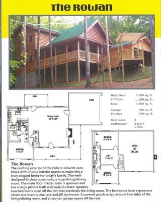 Two-story wooden house plans.